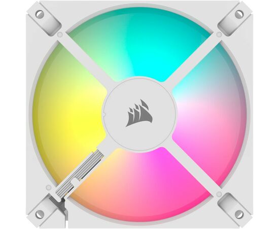 Кулер для корпуса Corsair iCUE AR120 Digital RGB 120mm PWM Fan - White (CO-9050168-WW), изображение 3 Кулер для корпуса Corsair iCUE AR120 Digital RGB 120mm PWM Fan - White (CO-9050168-WW), изображение 3