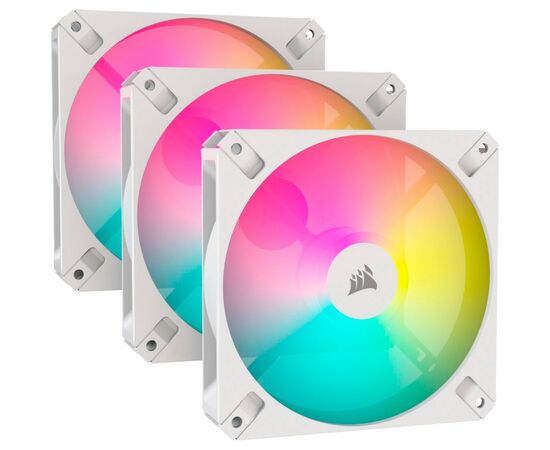 Кулер для корпуса Corsair iCUE AR120 Digital RGB 120mm PWM Fan Triple Pack White (CO-9050169-WW)