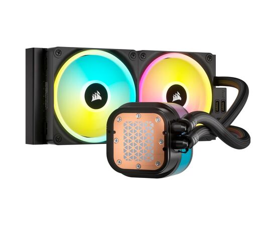 Система водяного охлаждения Corsair iCUE Link H100i LCD RGB (CW-9061007-WW), изображение 3 Система водяного охлаждения Corsair iCUE Link H100i LCD RGB (CW-9061007-WW), изображение 3