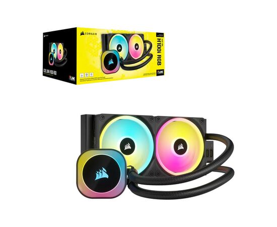 Система водяного охлаждения Corsair iCUE Link H100i RGB (CW-9061001-WW), изображение 9 Система водяного охлаждения Corsair iCUE Link H100i RGB (CW-9061001-WW), изображение 9
