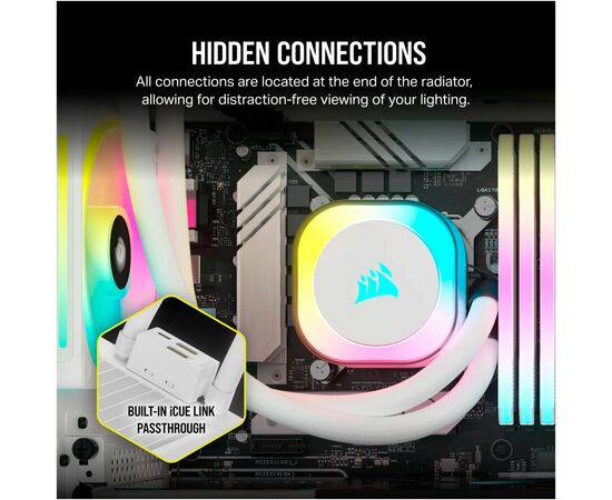Система водяного охлаждения Corsair iCUE Link H100i RGB (CW-9061005-WW), изображение 12 Система водяного охлаждения Corsair iCUE Link H100i RGB (CW-9061005-WW), изображение 12