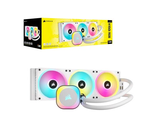 Система водяного охлаждения Corsair iCUE Link H150i RGB (CW-9061006-WW), изображение 9 Система водяного охлаждения Corsair iCUE Link H150i RGB (CW-9061006-WW), изображение 9