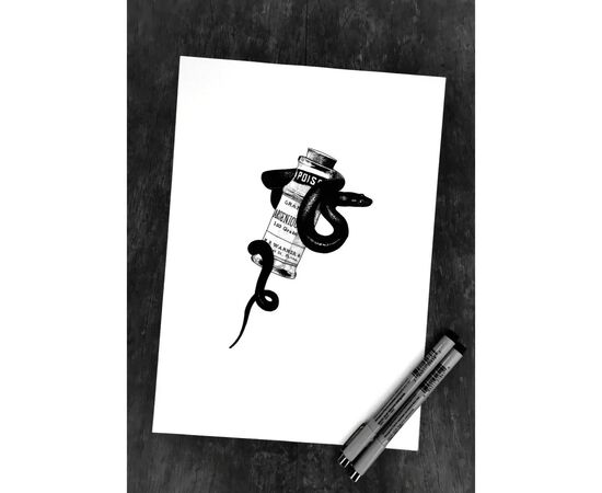 Лайнер Sakura Pigma Micron (0.05) 0,2мм Чорний (084511318410), зображення 9