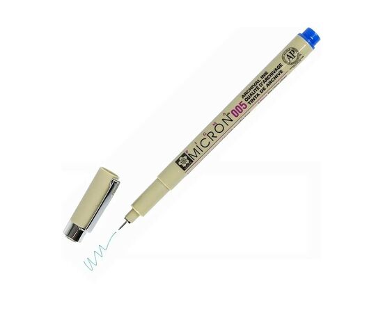 Лайнер Sakura Pigma Micron (0.05) 0,2мм Синий (084511318427), изображение 2 Лайнер Sakura Pigma Micron (0.05) 0,2мм Синий (084511318427), изображение 2