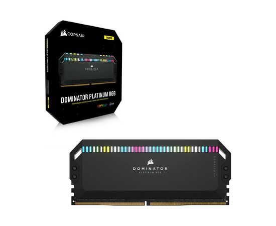 Модуль пам'яті для комп'ютера DDR5 32GB (2x16GB) 6000 MHz Dominator Platinum RGB Black Corsair (CMT32GX5M2E6000C36), зображення 5 Модуль пам'яті для комп'ютера DDR5 32GB (2x16GB) 6000 MHz Dominator Platinum RGB Black Corsair (CMT32GX5M2E6000C36), зображення 5