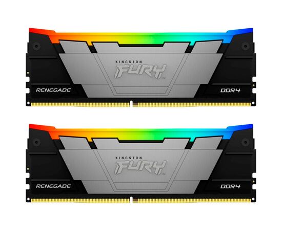 Модуль памяти для компьютера DDR4 16GB (2x8GB) 3200 MHz Renegate RGB Kingston Fury (ex.HyperX) (KF432C16RB2AK2/16)