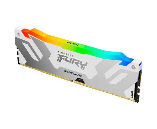Модуль памяти для компьютера DDR5 32GB 6400 MHz Renegade RGB White Kingston Fury (ex.HyperX) (KF564C32RWA-32), изображение 2 Модуль памяти для компьютера DDR5 32GB 6400 MHz Renegade RGB White Kingston Fury (ex.HyperX) (KF564C32RWA-32), изображение 2