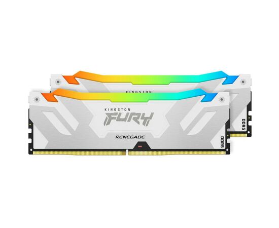Модуль памяти для компьютера DDR5 32GB (2x16GB) 7200 MHz Renegade RGB White XMP Kingston Fury (ex.HyperX) (KF572C38RWAK2-32), изображение 4 Модуль памяти для компьютера DDR5 32GB (2x16GB) 7200 MHz Renegade RGB White XMP Kingston Fury (ex.HyperX) (KF572C38RWAK2-32), изображение 4