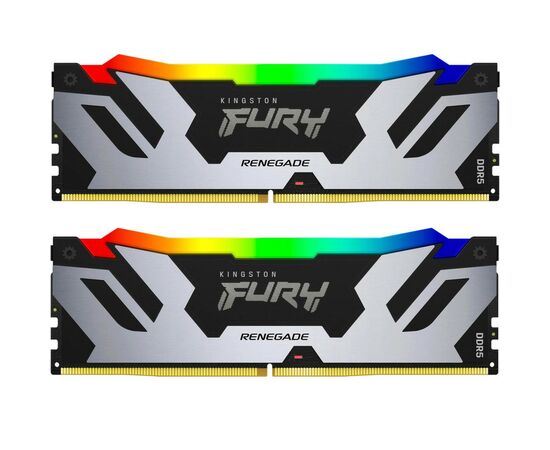 Модуль памяти для компьютера DDR5 64GB (2x32GB) 6000 MHz Renegade RGB XMP Kingston Fury (ex.HyperX) (KF560C32RSAK2-64)