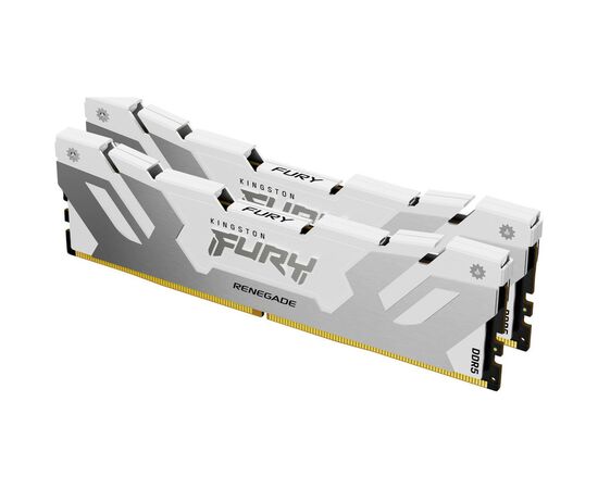 Модуль памяти для компьютера DDR5 64GB (2x32GB) 6400 MHz Renegade White XMP Kingston Fury (ex.HyperX) (KF564C32RWK2-64), изображение 2 Модуль памяти для компьютера DDR5 64GB (2x32GB) 6400 MHz Renegade White XMP Kingston Fury (ex.HyperX) (KF564C32RWK2-64), изображение 2