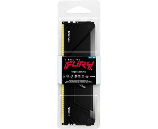 Модуль памяти для компьютера DDR4 8GB 3600 MHz Beast RGB Kingston Fury (ex.HyperX) (KF436C17BB2A/8), изображение 5 Модуль памяти для компьютера DDR4 8GB 3600 MHz Beast RGB Kingston Fury (ex.HyperX) (KF436C17BB2A/8), изображение 5