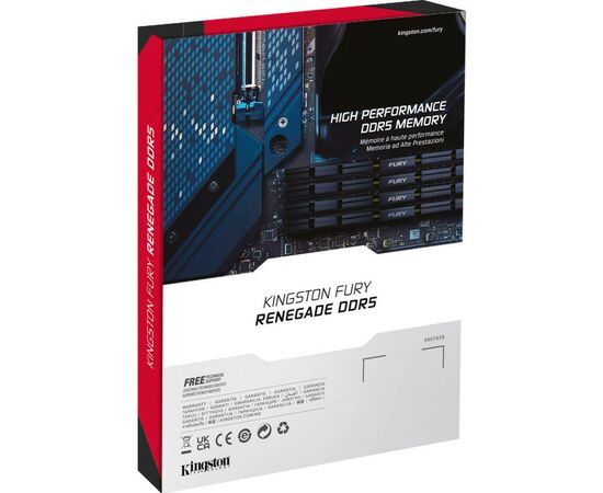 Модуль памяти для компьютера DDR5 96GB (2x48GB) 6400 MHz Renegade Silver XMP Kingston Fury (ex.HyperX) (KF564C32RSK2-96), изображение 7 Модуль памяти для компьютера DDR5 96GB (2x48GB) 6400 MHz Renegade Silver XMP Kingston Fury (ex.HyperX) (KF564C32RSK2-96), изображение 7