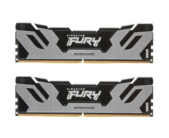 Модуль памяти для компьютера DDR5 96GB (2x48GB) 6400 MHz Renegade Silver XMP Kingston Fury (ex.HyperX) (KF564C32RSK2-96)