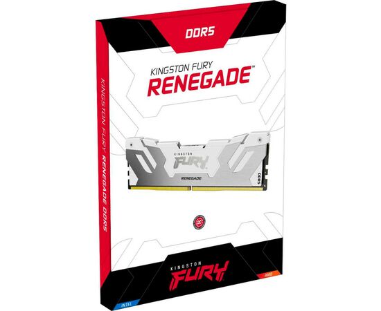 Модуль памяти для компьютера DDR5 16GB 7200 MHz Renegade White XMP Kingston Fury (ex.HyperX) (KF572C38RW-16), изображение 4 Модуль памяти для компьютера DDR5 16GB 7200 MHz Renegade White XMP Kingston Fury (ex.HyperX) (KF572C38RW-16), изображение 4
