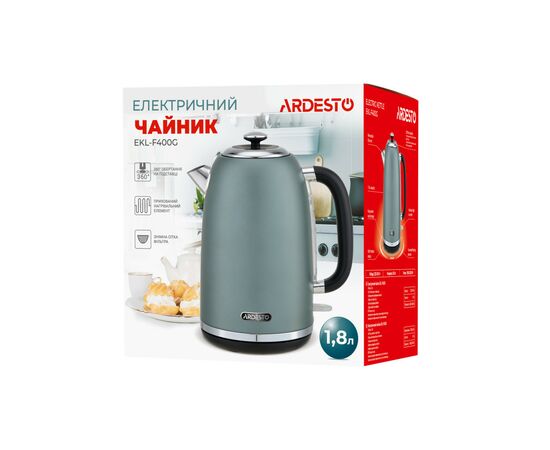 Электрочайник Ardesto EKL-F400G, изображение 10 Электрочайник Ardesto EKL-F400G, изображение 10