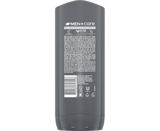 Гель для душа Dove Men+Care Чистота и комфорт 400 мл (8717644683149), изображение 2 Гель для душа Dove Men+Care Чистота и комфорт 400 мл (8717644683149), изображение 2