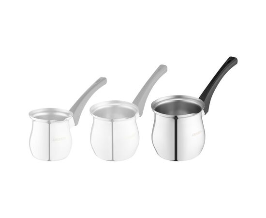 Турка Ardesto BLACK MARS нержавеющая сталь бакелитовая ручка 0,64 л (AR0864SB), изображение 5 Турка Ardesto BLACK MARS нержавеющая сталь бакелитовая ручка 0,64 л (AR0864SB), изображение 5