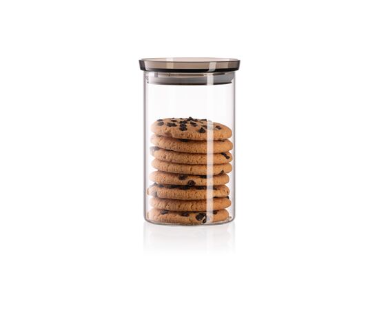 Емкость для сыпучих продуктов Ardesto Fresh стекло, пластик 900 мл (AR1309SF), изображение 3