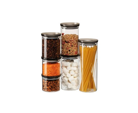 Емкость для сыпучих продуктов Ardesto Fresh стекло, пластик 900 мл (AR1309SF), изображение 8