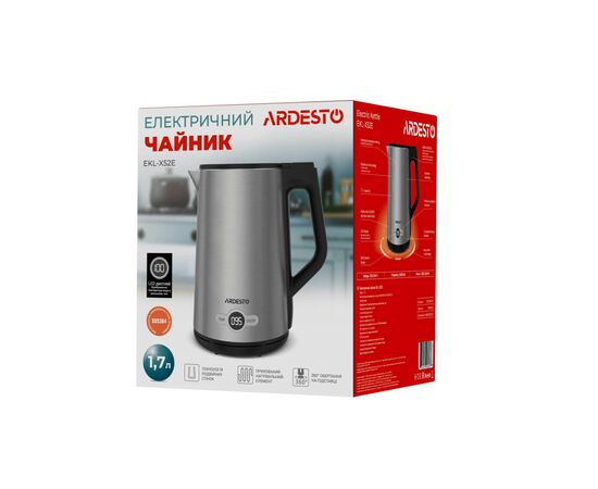 Электрочайник Ardesto EKL-X52E, изображение 3 Электрочайник Ardesto EKL-X52E, изображение 3