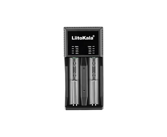 Зарядное устройство для аккумуляторов Liitokala 2 Slots, LED indicator, Li-ion(18650...RCR123...26650), NiMH(AA, AAA, SC, C) (Lii-PL2)