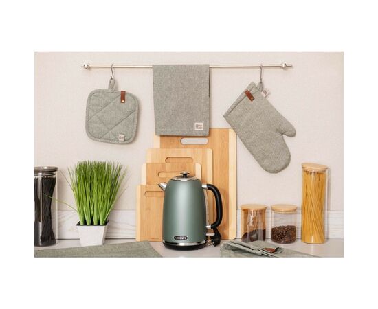 Кухонная прихватка Ardesto Рукавичка Oliver зеленый, 100% хлопок (ART05OG), изображение 4 Кухонная прихватка Ardesto Рукавичка Oliver зеленый, 100% хлопок (ART05OG), изображение 4