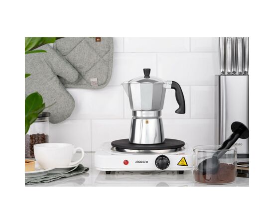 Гейзерная кофеварка Ardesto Gemini Cremona 6 чашок (AR0806AG), изображение 4 Гейзерная кофеварка Ardesto Gemini Cremona 6 чашок (AR0806AG), изображение 4