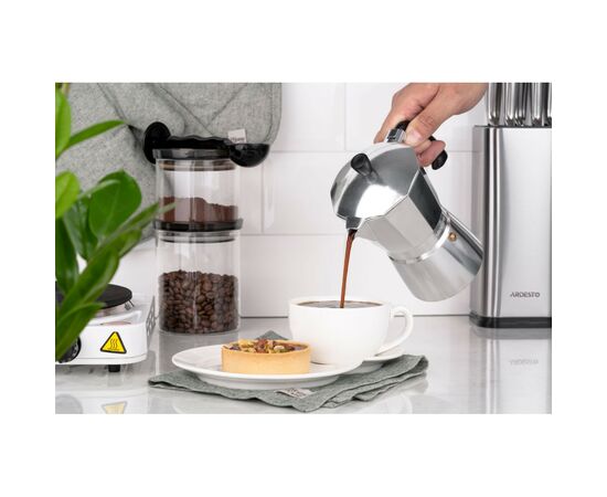 Гейзерная кофеварка Ardesto Gemini Cremona 9 чашок (AR0809AG), изображение 2 Гейзерная кофеварка Ardesto Gemini Cremona 9 чашок (AR0809AG), изображение 2