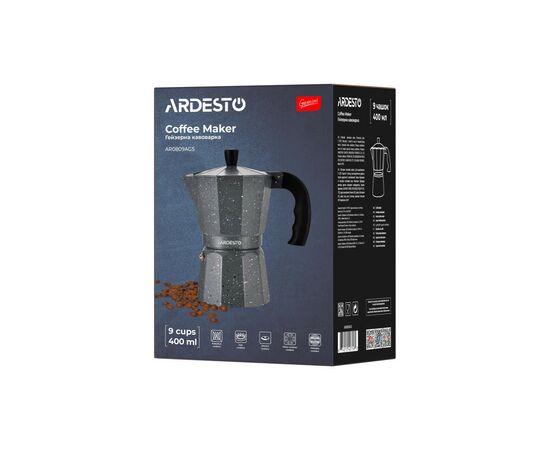 Гейзерная кофеварка Ardesto Gemini Molise 9 чашок (AR0809AGS), изображение 11 Гейзерная кофеварка Ardesto Gemini Molise 9 чашок (AR0809AGS), изображение 11