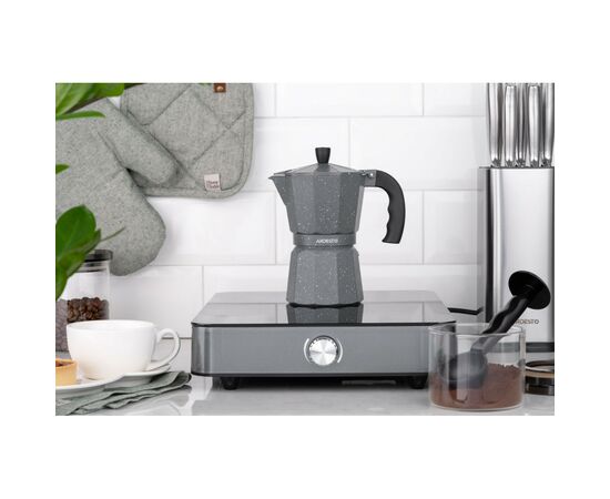 Гейзерная кофеварка Ardesto Gemini Molise 9 чашок (AR0809AGS), изображение 4 Гейзерная кофеварка Ardesto Gemini Molise 9 чашок (AR0809AGS), изображение 4