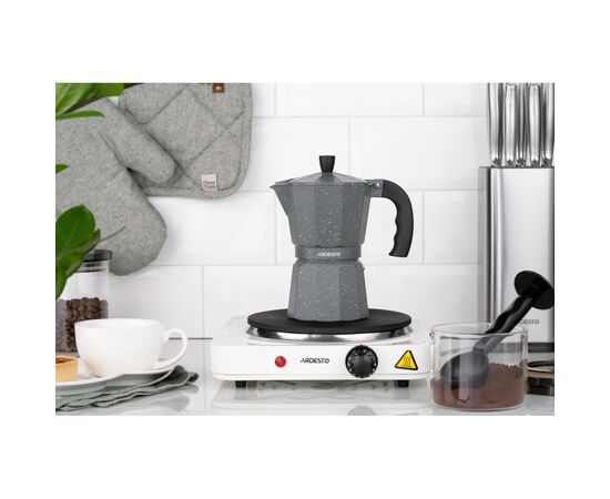 Гейзерная кофеварка Ardesto Gemini Molise 9 чашок (AR0809AGS), изображение 5 Гейзерная кофеварка Ardesto Gemini Molise 9 чашок (AR0809AGS), изображение 5