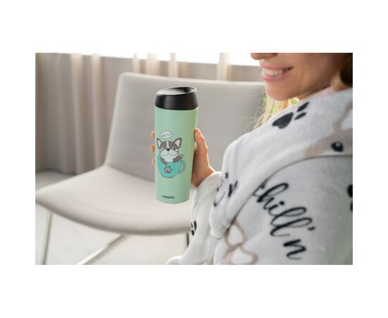Термочашка Ardesto Coffee Тime Frenchie 450 мл Зелена (AR2645DG), изображение 2 Термочашка Ardesto Coffee Тime Frenchie 450 мл Зелена (AR2645DG), изображение 2