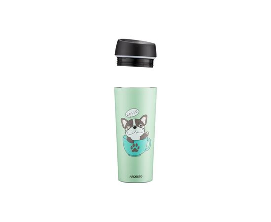 Термочашка Ardesto Coffee Тime Frenchie 450 мл Зелена (AR2645DG), изображение 5 Термочашка Ardesto Coffee Тime Frenchie 450 мл Зелена (AR2645DG), изображение 5