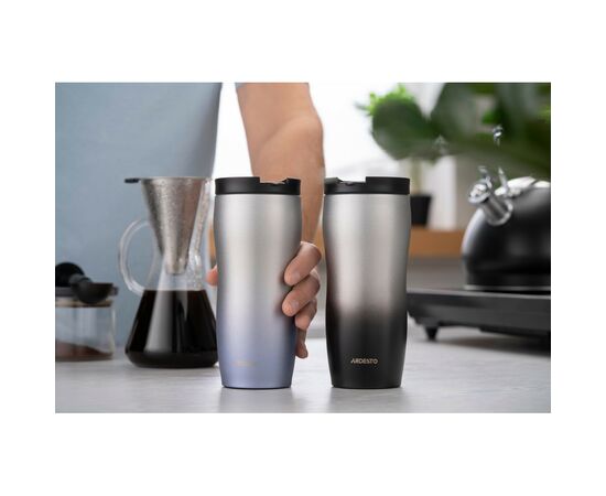Термочашка Ardesto Metallic 450 мл Синя (AR2645GM), изображение 3 Термочашка Ardesto Metallic 450 мл Синя (AR2645GM), изображение 3