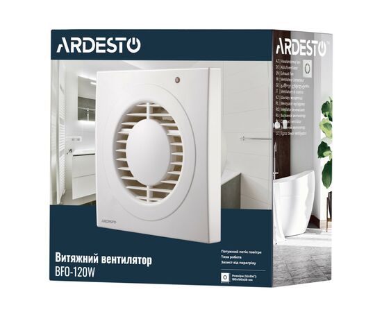 Вытяжной вентилятор Ardesto BFO-120W, изображение 8 Вытяжной вентилятор Ardesto BFO-120W, изображение 8