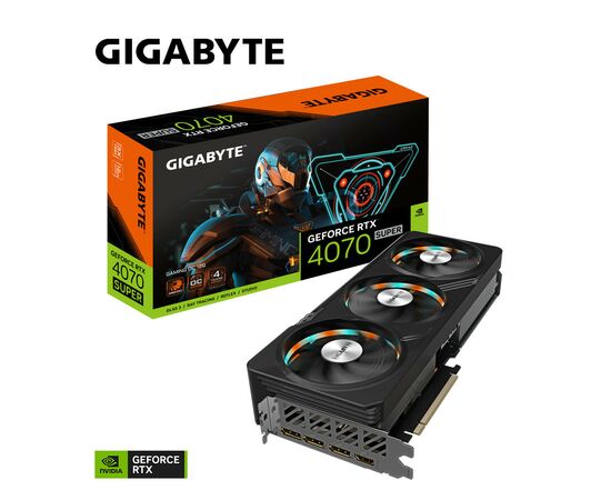 Видеокарта GIGABYTE GeForce RTX4070 SUPER 12Gb GAMING OC (GV-N407SGAMING OC-12GD), изображение 6 Видеокарта GIGABYTE GeForce RTX4070 SUPER 12Gb GAMING OC (GV-N407SGAMING OC-12GD), изображение 6