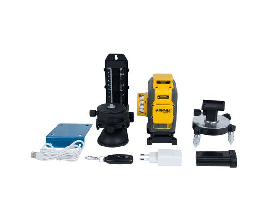 Лазерный нивелир Sigma самовыравнивающийся 16 линий 4x360° (3727251), изображение 9 Лазерный нивелир Sigma самовыравнивающийся 16 линий 4x360° (3727251), изображение 9