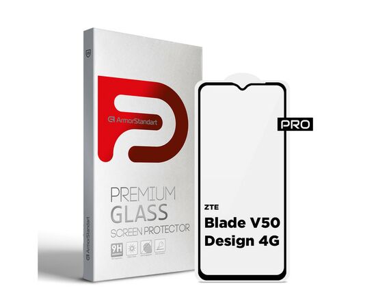 Стекло защитное Armorstandart Pro ZTE Blade V50 Design 4G Black (ARM70680)