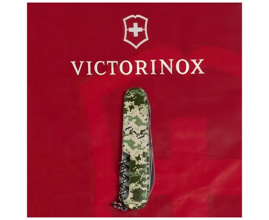 Нож Victorinox Climber Army Піксель + Лого (1.3703.3_W3941p), изображение 10