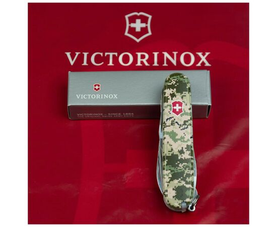 Нож Victorinox Climber Army Піксель + Лого (1.3703.3_W3941p), изображение 12