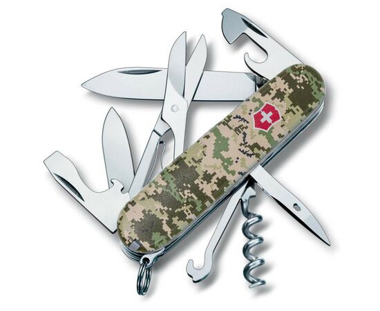 Нож Victorinox Climber Army Піксель + Лого (1.3703.3_W3941p), изображение 2