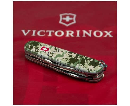 Нож Victorinox Climber Army Піксель + Лого (1.3703.3_W3941p), изображение 3