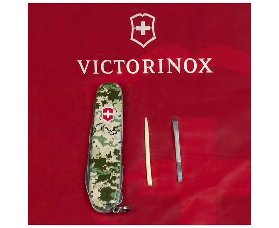 Нож Victorinox Climber Army Піксель + Лого (1.3703.3_W3941p), изображение 6
