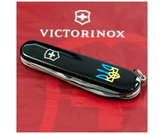 Ніж Victorinox Spartan Ukraine 91 мм Чорний Тризуб синьо-жовтий (1.3603.3_T0016u), зображення 2 Ніж Victorinox Spartan Ukraine 91 мм Чорний Тризуб синьо-жовтий (1.3603.3_T0016u), зображення 2