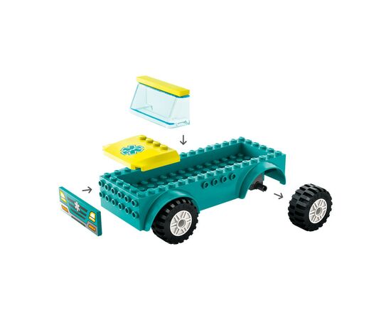 Конструктор LEGO City Карета скорой помощи и сноубордист 79 деталей (60403), изображение 4 Конструктор LEGO City Карета скорой помощи и сноубордист 79 деталей (60403), изображение 4