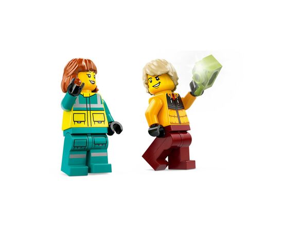 Конструктор LEGO City Карета скорой помощи и сноубордист 79 деталей (60403), изображение 5 Конструктор LEGO City Карета скорой помощи и сноубордист 79 деталей (60403), изображение 5