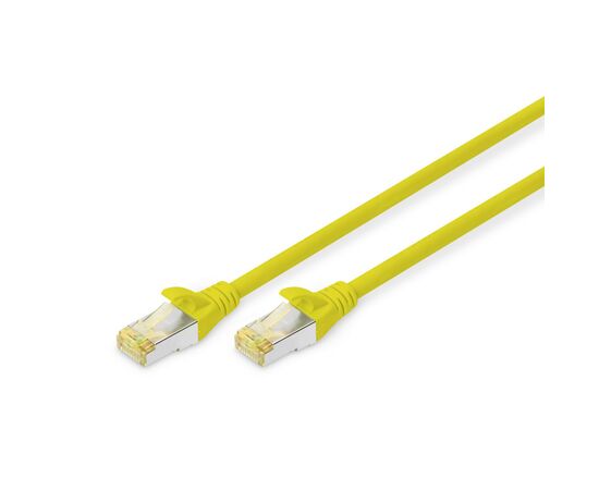 Патч-корд 1м, CAT 6a S-FTP, AWG 26/7, Cu, LSZH, yellow Digitus (DK-1644-A-010/Y)