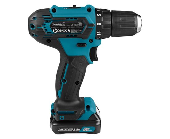 Шуруповерт Makita CXT, 2x2Ah, кейс (DF333DSAE), изображение 6 Шуруповерт Makita CXT, 2x2Ah, кейс (DF333DSAE), изображение 6