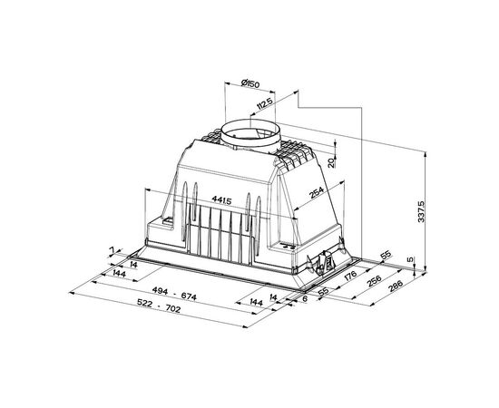 Вытяжка кухонная Faber Inka Plus Hcs X A52 (305.0602.049), изображение 3 Вытяжка кухонная Faber Inka Plus Hcs X A52 (305.0602.049), изображение 3