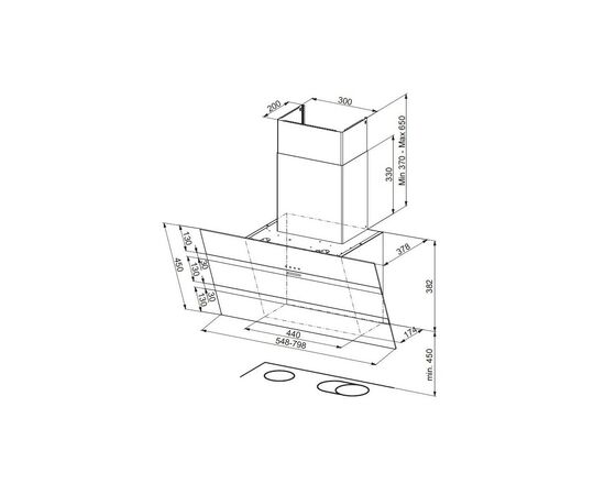 Вытяжка кухонная Faber Steelmax Ev8 Led Wh A80 (330.0538.523), изображение 2 Вытяжка кухонная Faber Steelmax Ev8 Led Wh A80 (330.0538.523), изображение 2